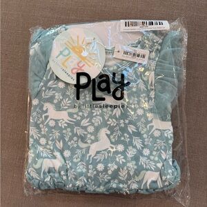 Little Sleepies Unicorn Garden Long Sleeve Flutter Tutu Dress NWT